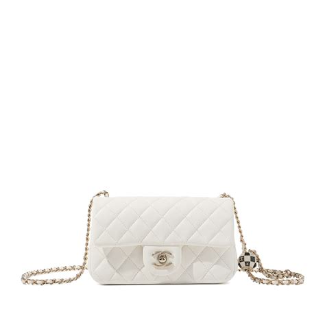 chanel white quilted bag|white fluffy chanel bag.